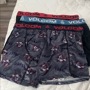 3pk volcom boxerbriefs size large black